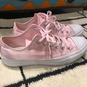 Converse satin pink sneakers!